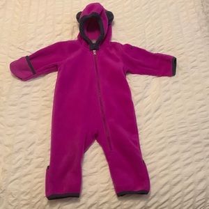 Columbia 6-12 month fleece bunting one piece.